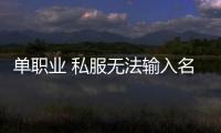 单职业 私服无法输入名字（单职业不能输入数字）