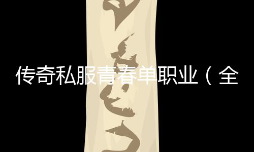 传奇私服青春单职业（全新版本上线，青春回忆再现）